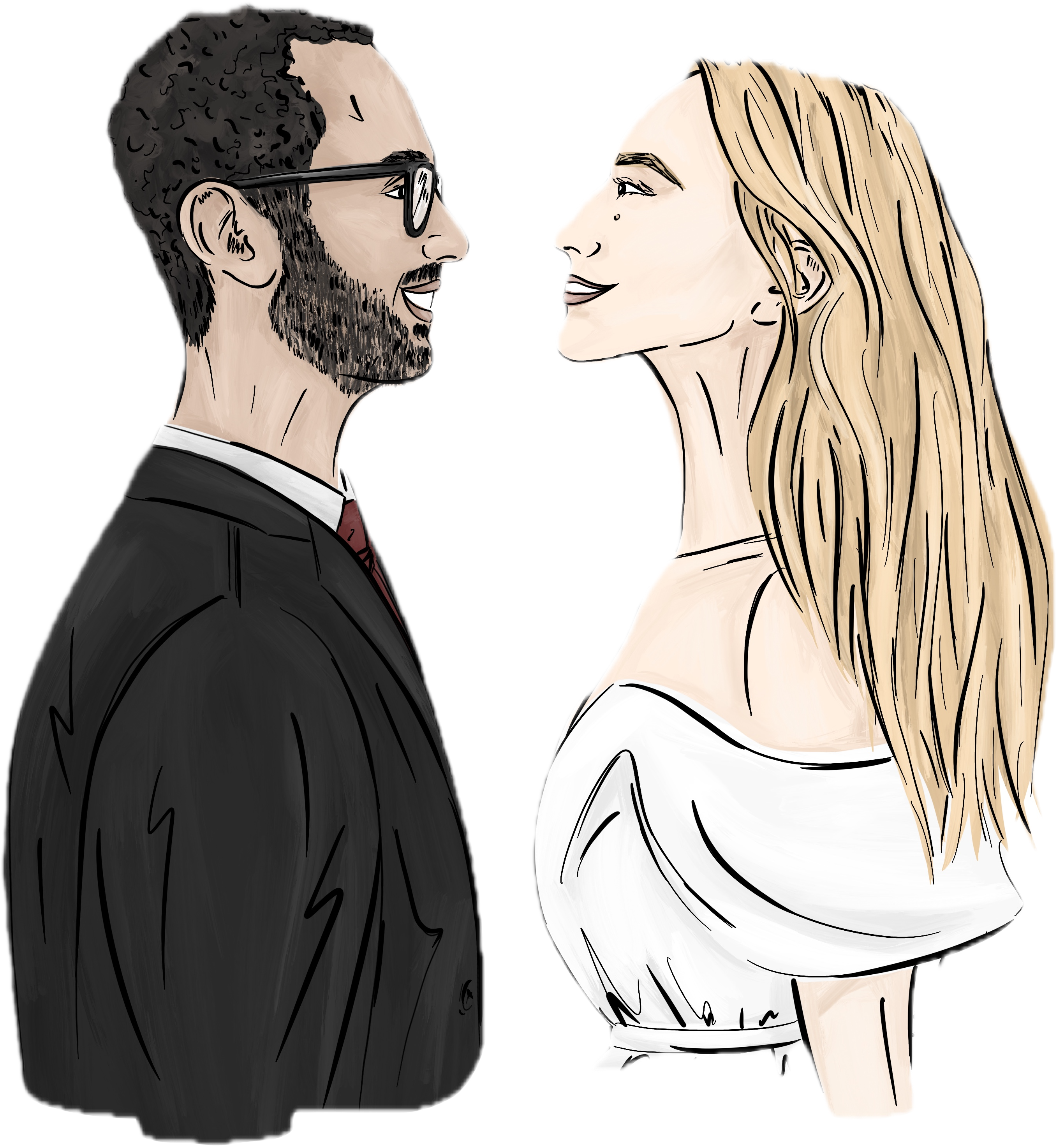 Aleksandra & Karim — ilustracja
